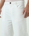 Shop Men's White Baggy Straight Fit Jeans