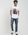 Shop Men's White Barbarian Apple Cut Raglan Sleeve Graphic Printed T-shirt-Design