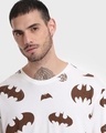 Shop Men's White Batman AOP Oversized T-shirt