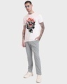 Shop Men's White Batman Grunge Graphic Printed T-shirt-Full