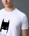 Shop Men's White Be Batman Graphic Printed T-shirt