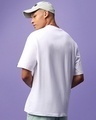 Shop Men's White Best Bubs Graphic Printed Oversized T-shirt-Full