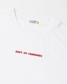 Shop Men's White Best Of Frenimies Graphic Printed Oversized T-shirt