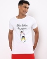 Shop Men's White Bhai Behen Ka Pyaar Graphic Printed T-shirt-Front