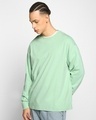 Shop Pack of 2 Men's White & Bird Egg Green Oversized T-shirt-Design