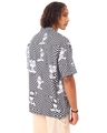 Shop Men's White & Black All Over Printed Oversized Shirt-Design