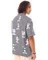 Shop Men's White & Black All Over Printed Oversized Shirt-Design