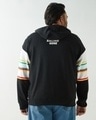 Shop Men's White & Black Color Block Oversized Plus Size Hoodies-Design