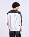 Shop Men's White & Black Color Block Oversized Sweatshirt-Full