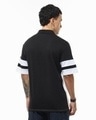 Shop Men's White & Black NY Color Block Oversized Polo T-shirt-Design