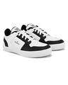 Shop Men's White & Black Color Block Sneakers-Full