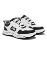 Shop Men's White & Black Color Block Sneakers-Full