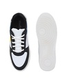 Shop Men's White & Black Color Block Sneakers
