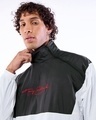 Shop Men's White & Black Tony Stark Typography Oversized Windcheater Jacket