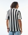 Shop Men's White & Black Striped Flatknit Shirt-Full