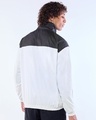 Shop Men's White & Black Tony Stark Typography Oversized Windcheater Jacket-Design