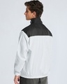 Shop Men's White & Black Tony Stark Typography Oversized Windcheater Jacket-Design