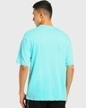 Shop Pack of 2 Men's White & Aqua Sky Blue Oversized T-shirt