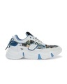 Shop Men's White & Blue Printed Sneakers-Full