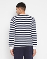 Shop Men's White & Blue Striped Oversized T-shirt-Design