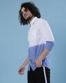 Shop Men's White & Blue Tie & Dye Regular Fit Shirt-Design