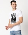 Shop Men's White Bob Marley Cotton T-shirt-Full