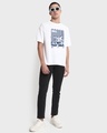 Shop Men's White Bro Its Not That Deep Graphic Printed Oversized T-shirt