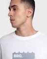Shop Men's White Bro Its Not That Deep Graphic Printed Oversized T-shirt