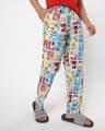 Shop Men's White Bugs Bunny All Over Printed Pyjamas-Front