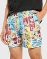 Shop Men's White Bugs Bunny in Frames AOP Boxers-Front