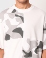 Shop Men's White Camouflage Oversized T-shirt