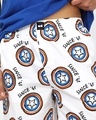 Shop Men's White Captain America All Over Printed Boxers