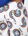 Shop Men's White Captain America All Over Printed Boxers