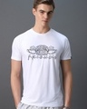 Shop Men's White Central Perk Graphic Printed T-shirt-Front