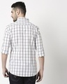Shop Men's White Check Slim Fit Casual Shirt-Full