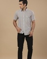 Shop Men's White Chevron Printed Shirt