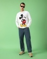 Shop Men's White Classic Mickey F&B Graphic Printed Oversized T-shirt