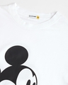 Shop Men's White Classic Mickey F&B Graphic Printed Oversized T-shirt
