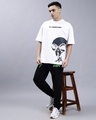Shop Men's White Classified Reflective Printed Oversized T-shirt
