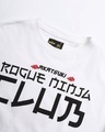 Shop Men's White Club Akatsuki Typography Oversized T-shirt