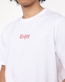 Shop Men's White Coca Cola Pop Graphic Printed Oversized T-shirt