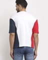 Shop Men's White Color Block Oversized T-shirt-Design