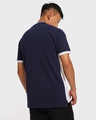 Shop Men's White & Blue Color Block Polo T-shirt-Design