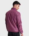 Shop Men's Burgandy Printed Windcheater Jacket-Design