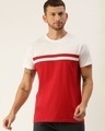 Shop Men's White Colourblocked T-shirt