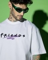 Shop Men's White Commando Graphic Printed Oversized T-shirt