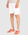 Shop Men's White Cotton Lounge Shorts-Full