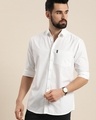 Shop Men's White Cotton Shirt-Front