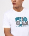 Shop Men's White Cycle Graphic Printed T-shirt