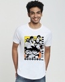 Shop Men's White DBZ Brats Graphic Printed T-shirt-Front